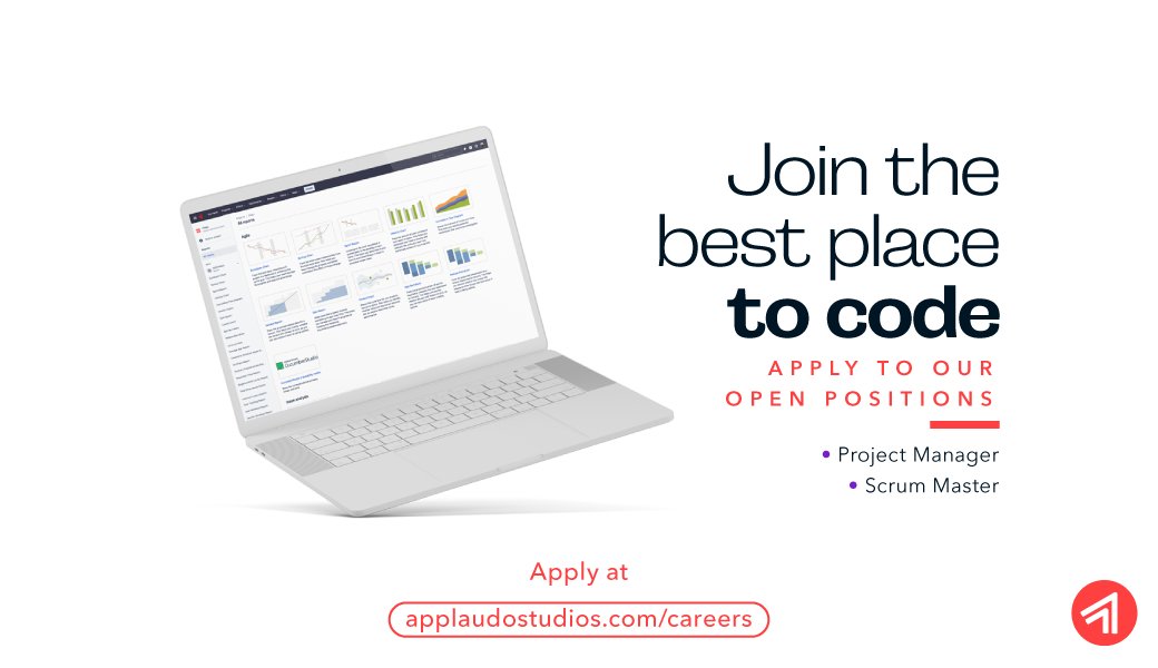 applaudo_'s tweet image. We are looking for experienced Scrum Masters and Project Managers to join our team! Apply now to our open positions at applaudostudios.com/careers or share it with a friend!

Remember that our hiring and onboarding process is held remotely.

#BestPlaceToCode #CodeThatChangesLives
