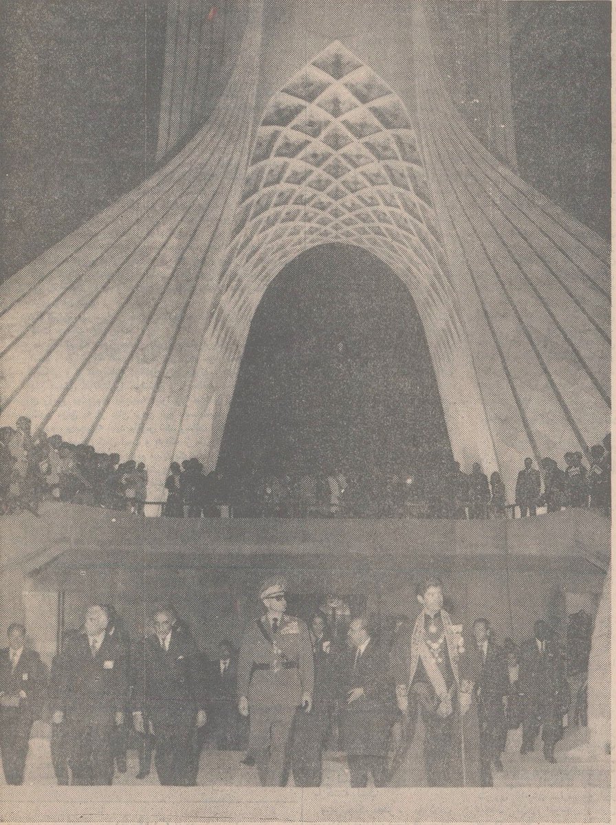 On 16 October 1971, the Shahyad Tower was inaugurated in Tehran. In the tower’s museum, the Cyrus Cylinder was on display, loaned by the British Museum for the occasion. There’s an interesting story behind this loan. (1/13)