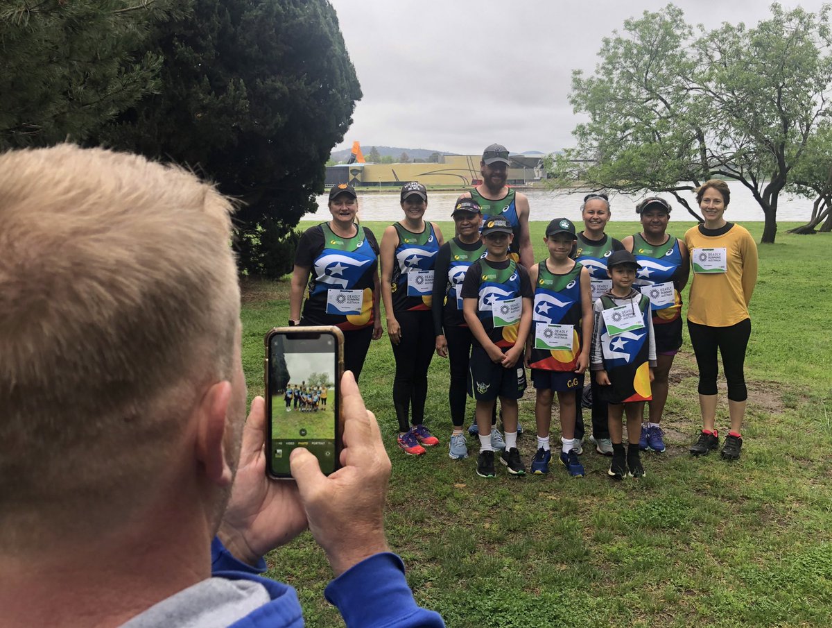 IndigMaraProjct's tweet photo. Deadly Fun Run Championships kick of here on Ngunawall country in Canberra #NDFRC #RunSweatInspire https://t.co/uTyH661l2V