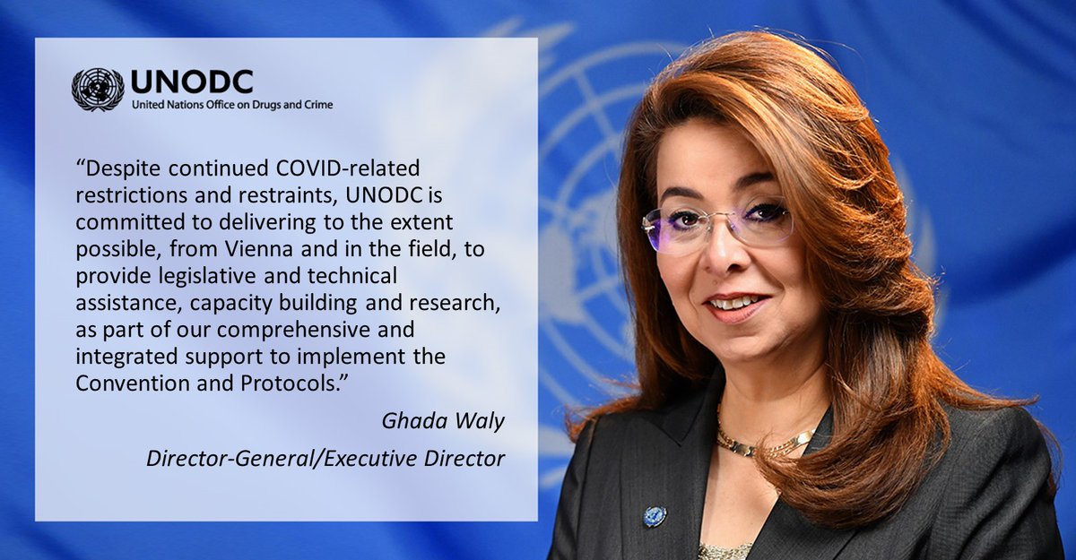 UN Office on Drugs & Crime (@unodc) on Twitter photo #UNODC Executive Director <a href="/GhadaFathiWaly/">Ghada Fathi Waly</a>, closing of the 10th Session of the Conference of the Parties to the <a href="/UN/">United Nations</a> Convention against Transnational Organized Crime
#COP10 #UNTOC20 #UNODC Executive Director <a href="/GhadaFathiWaly/">Ghada Fathi Waly</a>, closing of the 10th Session of the Conference of the Parties to the <a href="/UN/">United Nations</a> Convention against Transnational Organized Crime
#COP10 #UNTOC20