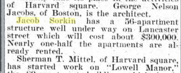 That didn't stop him from building his next project, a (then) 56 unit building on Lancaster Ave. (It's now listed as 65 units; it also has a "built in" year of 1890 in the property database, which is wrong; this was 1925/1926.) Can't say the dude didn't have a type.