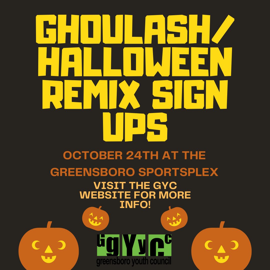 GSOYouthCouncil's tweet photo. Ghoulash/HR is coming up next week!Sign up if you haven’t! The volunteer sign ups are open for GYC members and other teens with both in person and at home opportunities. Here’s the link for the GYC Volunteer opportunities page where you can find more info. https://t.co/IsU24VmX8y https://t.co/X6fxWQxBgC