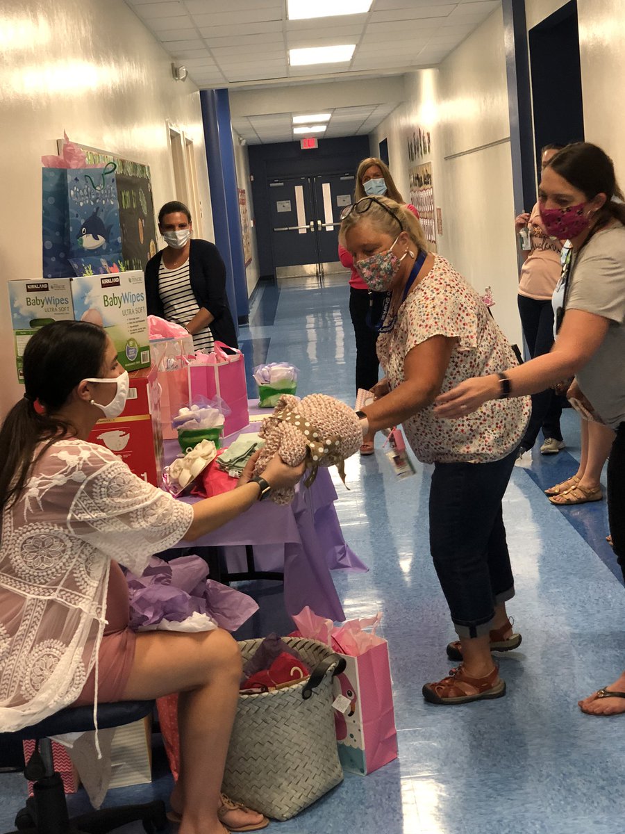 hmtrif's tweet photo. My incredible team threw me a beautiful baby shower at school today 🤍I can’t thank my colleagues enough for the love that they showered us with 🥰@NPESharks https://t.co/HwMKWBBFZA