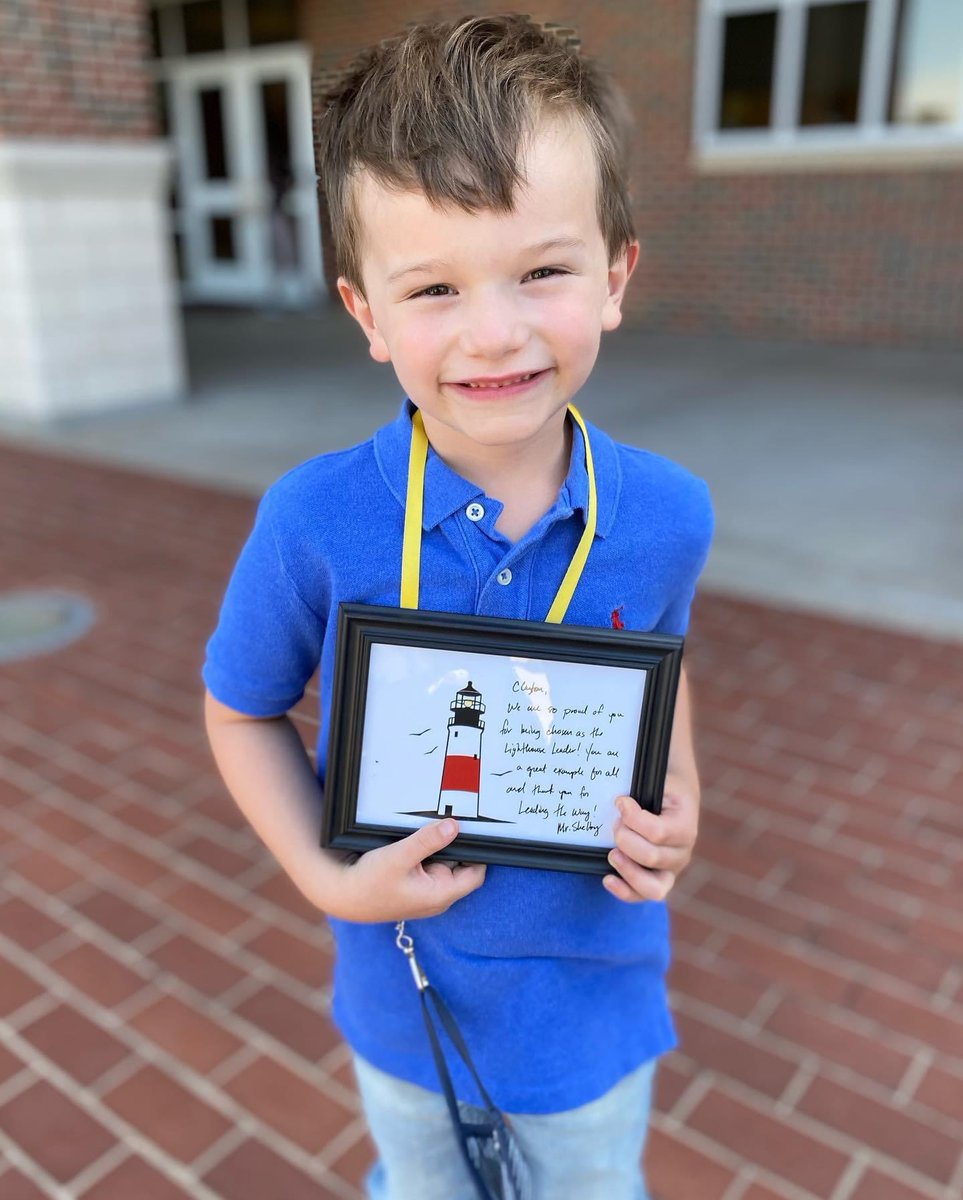madisonfevans's tweet photo. Proud beyond proud of this sweet guy! He was awarded the Lighthouse Award for Kindergarten and so clearly exhibits the 7 Habits every single day in our classroom! ❤️💙 #leadlikeapatriot https://t.co/9KzQas9CZE