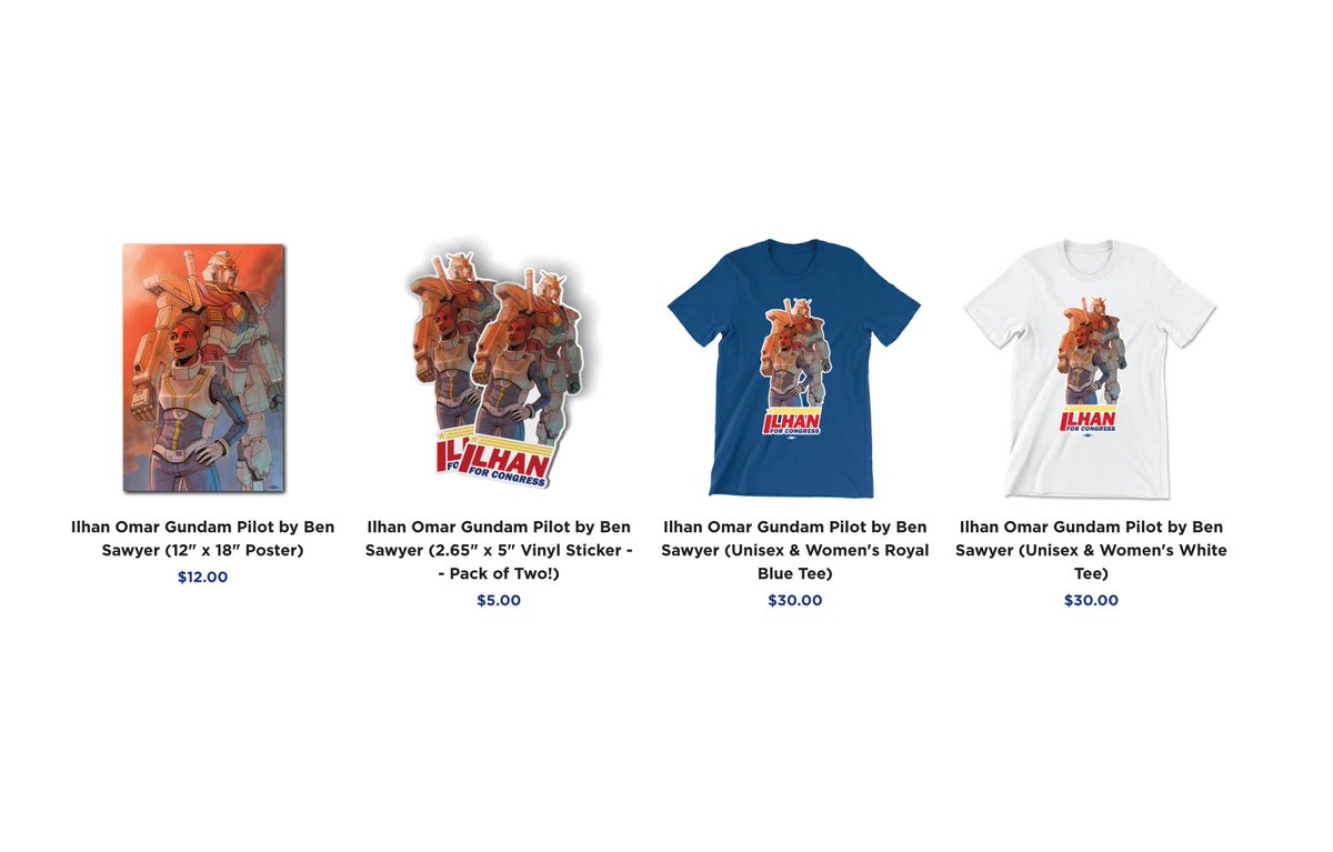 We have a very exciting revamped merch store ahead of the election!

(That might even help us finally build a gundam 😜) store.ilhanomar.com