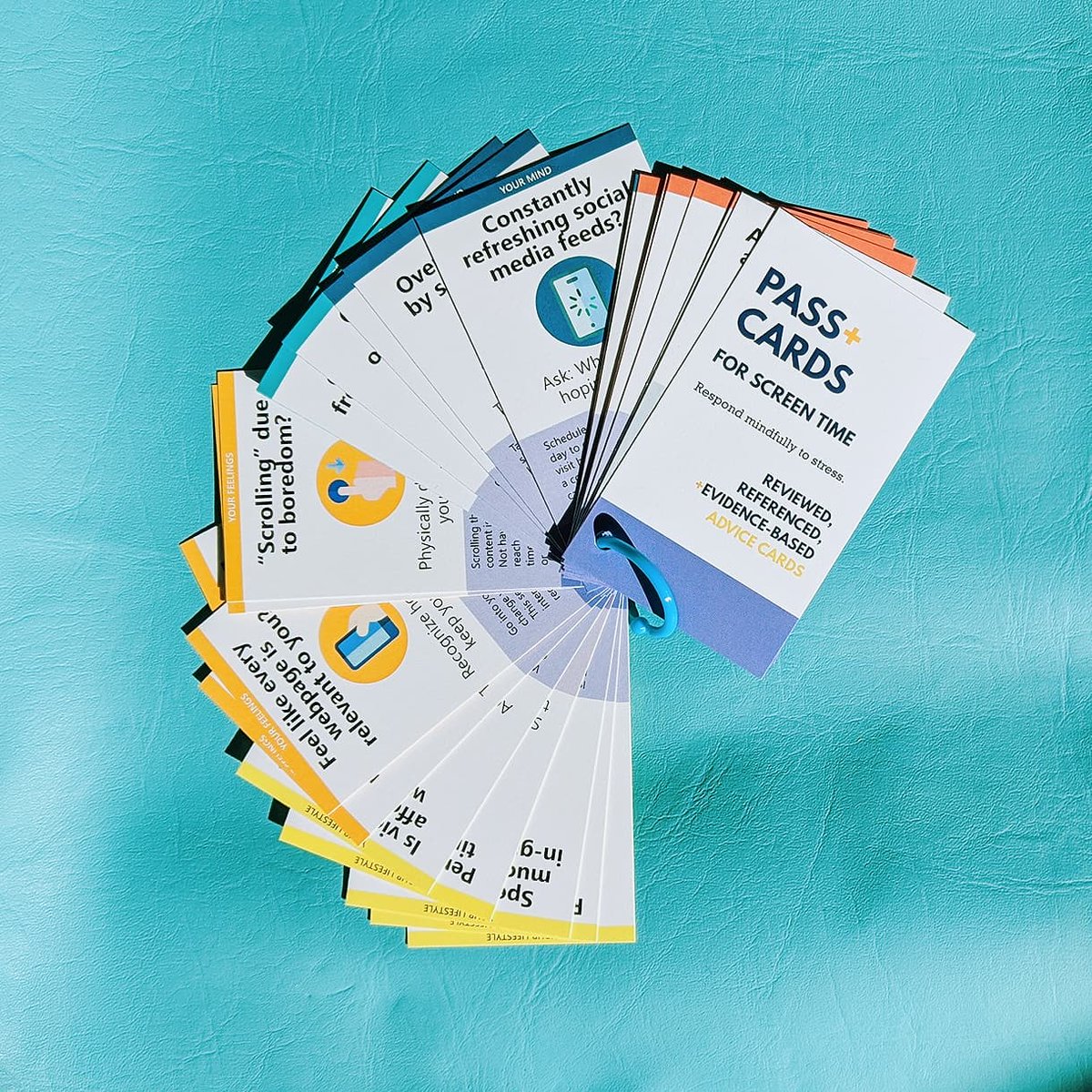 mypasskit's tweet photo. A first look at our cards for Screen Time! Thank you everyone who pre-ordered. Topics include #socialmedia #fomo #wfh #onlinegames
For more information: https://t.co/u23aVadC41 https://t.co/PMiESnnwI0