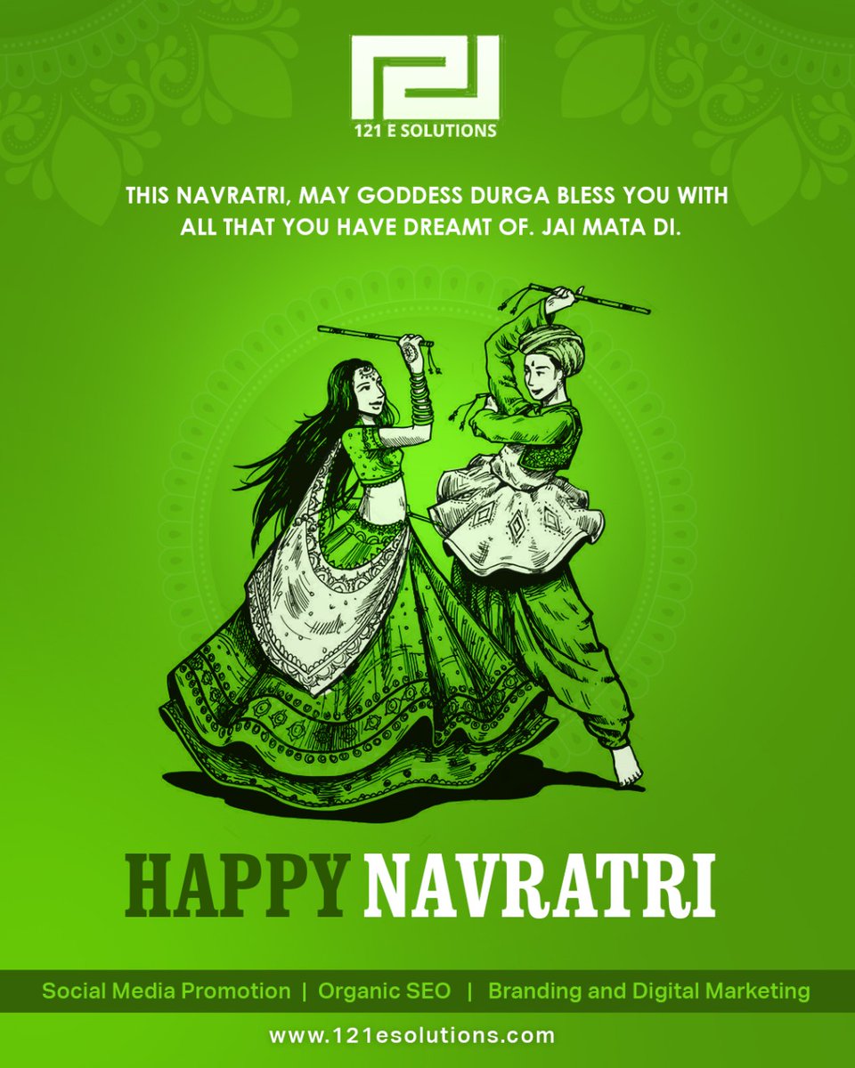 121egreetings's tweet image. May the blessings of Goddess Durga always be with you. Wishing you happiness! Happy Navratri 2020!
#creativity #121esolutions #digitalmarketing #seo #121egreetings #socialmediapromotions #happynavratri2020 #navaratri 
#garba