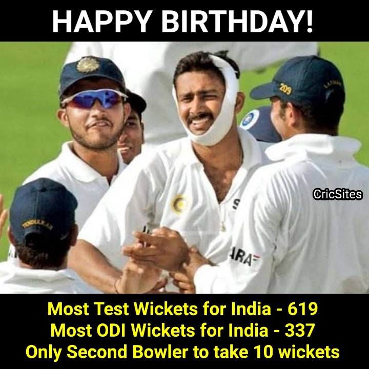 Happy Birthday Legend Anil Kumble  