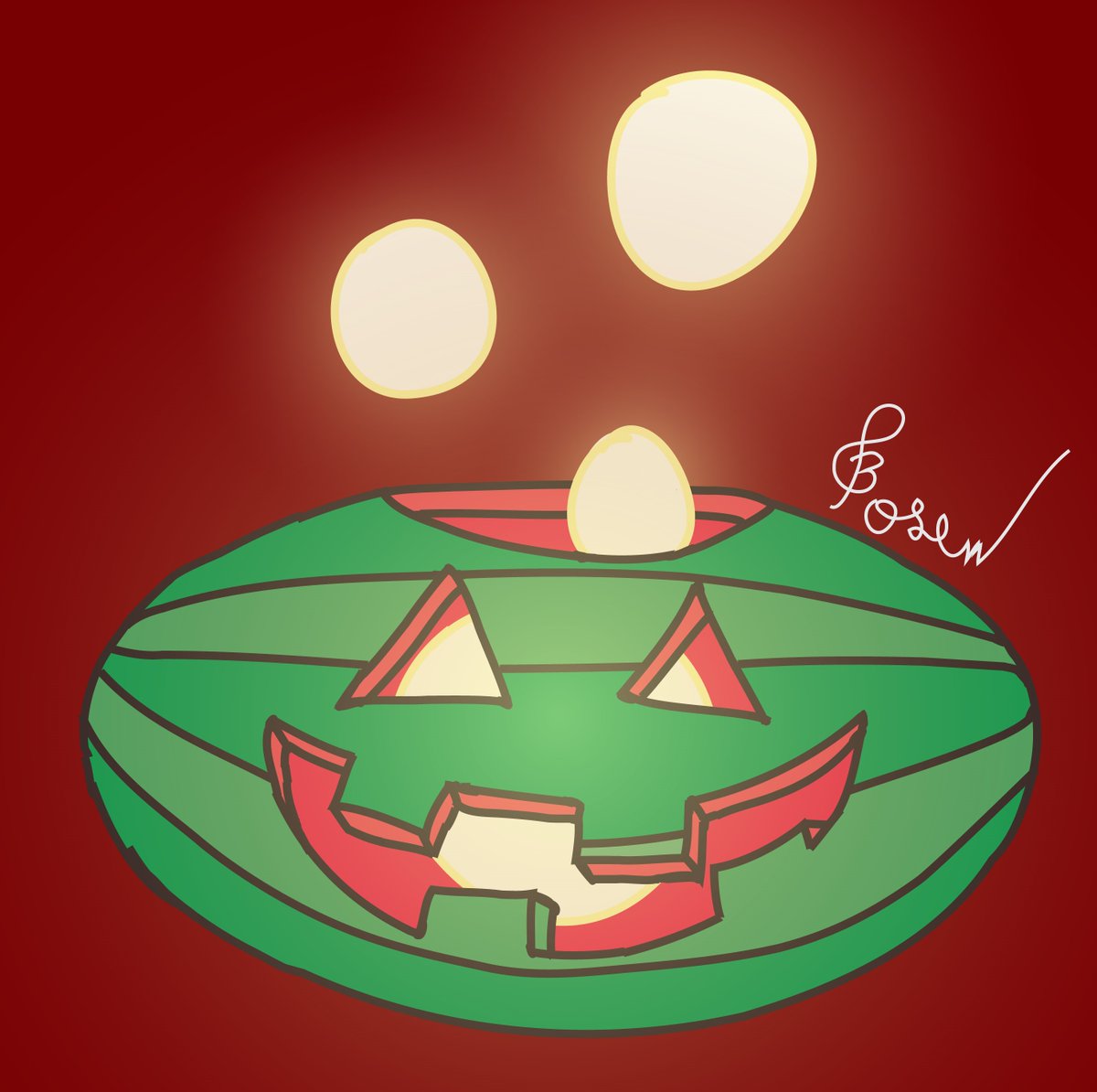 CazaresPaulo's tweet photo. Eda found this thing back when she used to travel to earth🤔let just say Luz gave it a little of her "spark"😁#biscesowltober2020 Day 16 "YOUR CHOICE!" #theowlhousefanart #theowlhouse #toh #tohfanart #summerween #Halloween2020 #Watermelon #lightspell #GravityFalls https://t.co/jPnd72K4mG