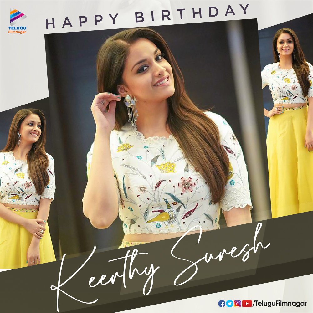 ItsKrishnaTanu's tweet photo. Birthday wishes from @telugufilmnagar ❤

#HBDKeerthySuresh https://t.co/RqsRooqFbK