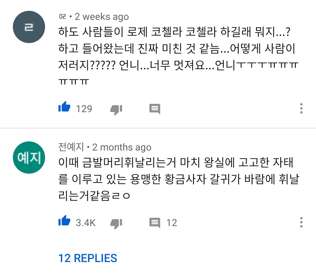 "So many people were saying check out Rosé Coachella. I checked it out like what's that and it's really crazy. How can a person be like that?? Unnie you're so cool""Her blonde hair here is fluttering in the wind like a royal family's courageous golden lion's mane" #Rosé  #로제