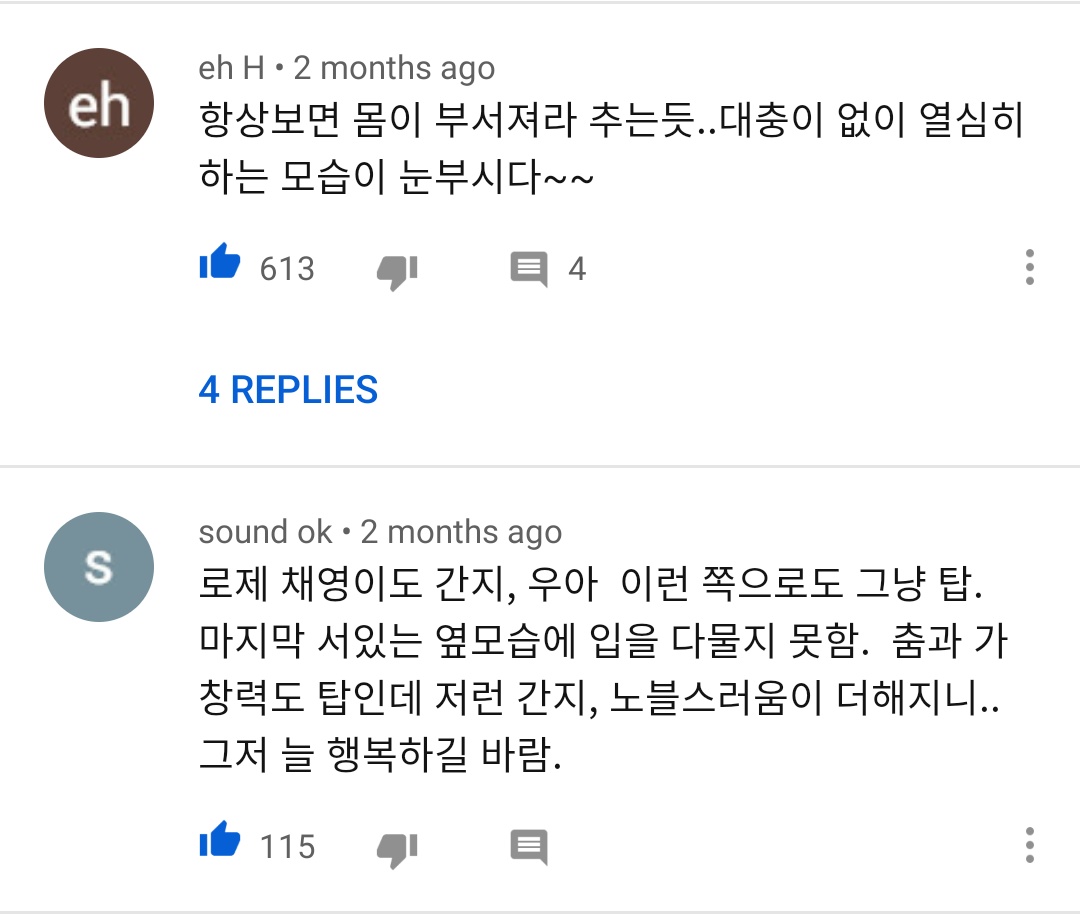 "She dances so hard like shes breaking her body. Performing so hard without slacking off makes her shine""Rosé Chaeyoung is dope and elegant, shes at the top in this sense. That last pose is jaw dropping. Dancing and singing ability is also top tier. I hope youre always happy"