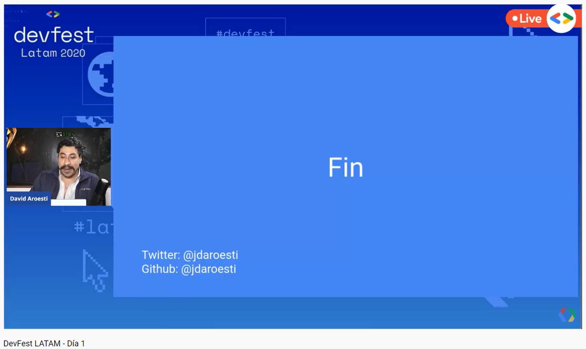 davisclick's tweet image. Gracias @jdaroesti por hablarnos de Google Cloud 👏👏
#DevFestLatam2020 #DevFestLATAM @GoogleDevsLATAM