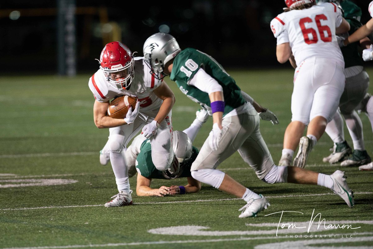 TomMarronPhoto's tweet photo. Carson Wagoner here with a beautiful hit to force a fumble and turnover. https://t.co/rvqqK7mHGY