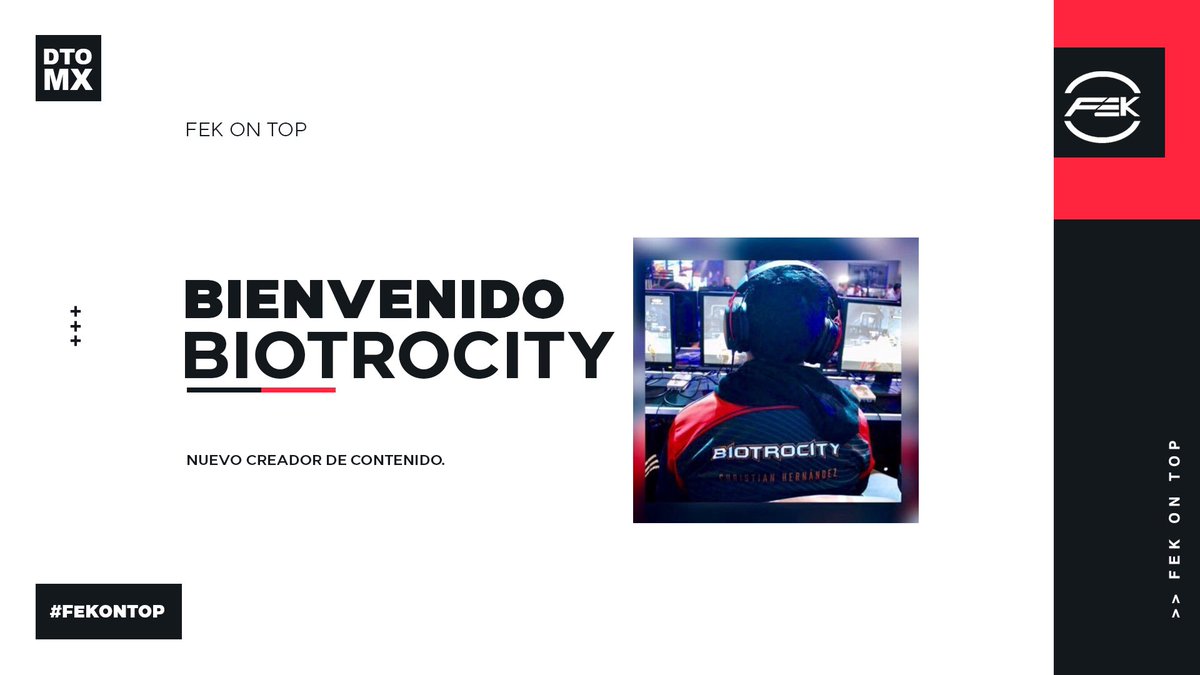 FEK_esports's tweet photo. Bienvenido @Biotrocity 
¡Un honor tenerte en nuestro equipo! #FEKonTOP https://t.co/l53uU8W1FM