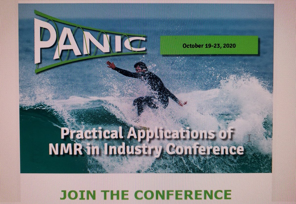 panicnmr's tweet photo. Just got the email for the conference! Looking forward to "seeing" all of you! #PANICnmr2020 #PANICnmr #nmrchat https://t.co/mMLqtjFg2F