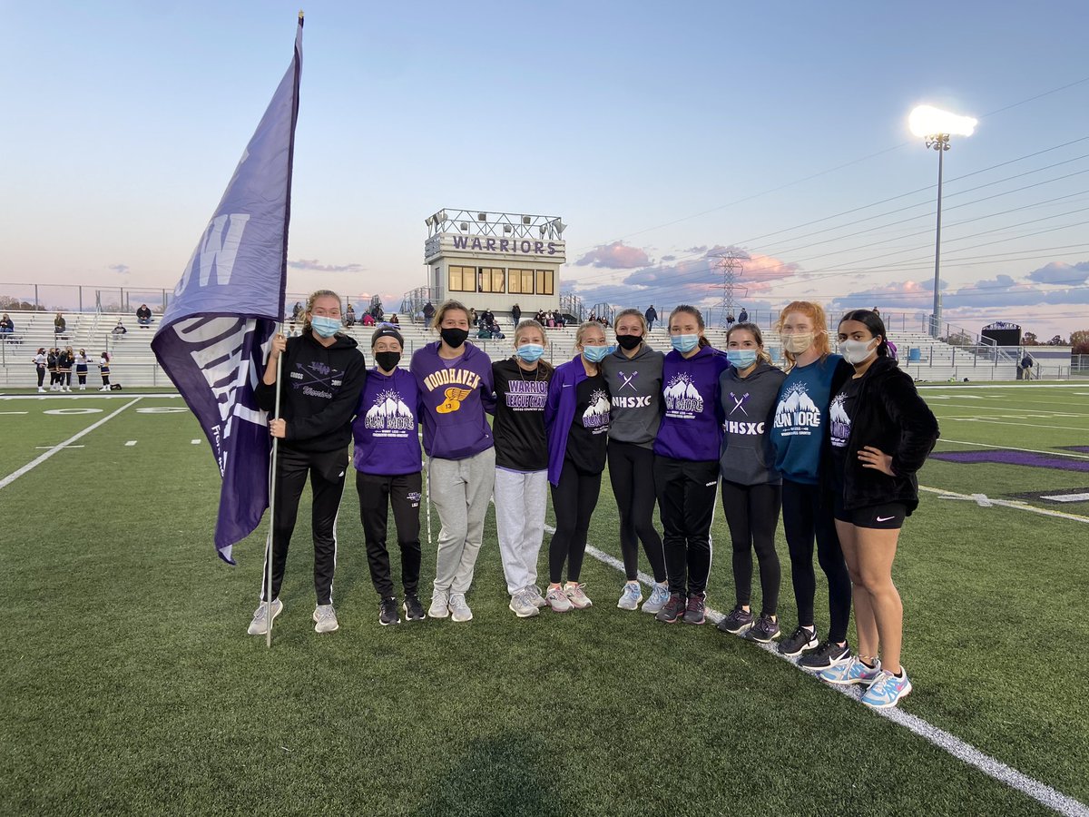 ladywarriorxc's tweet photo. And we made it! Congratulations ladies! Keeping the #tradition alive! #gameballrelay #WHSXC #WarriorStrong #ladywarriors https://t.co/WFEcD9CiVD