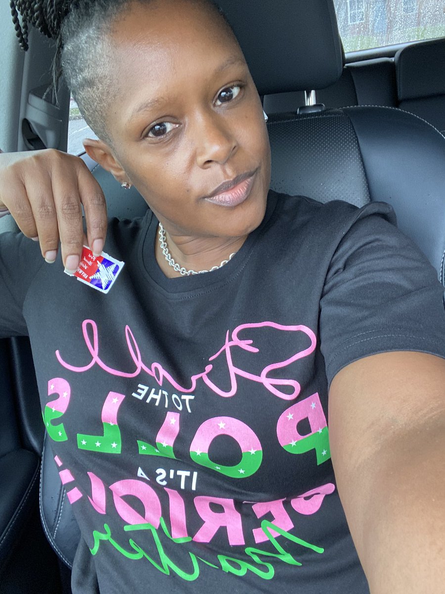 PrettyG1rlPearl's tweet image. Civic duty done #AKAsLead #Strolltothepolls #MuKappaOmega