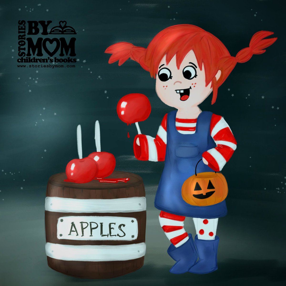 StoriesByMom's tweet image. I thought I would draw Pippi Longstocking but she turned out a Little Raggedy Ann 😄

#colour_collective #candyapplered #candyapple #Halloween #costume #illustration #drawing #artist
