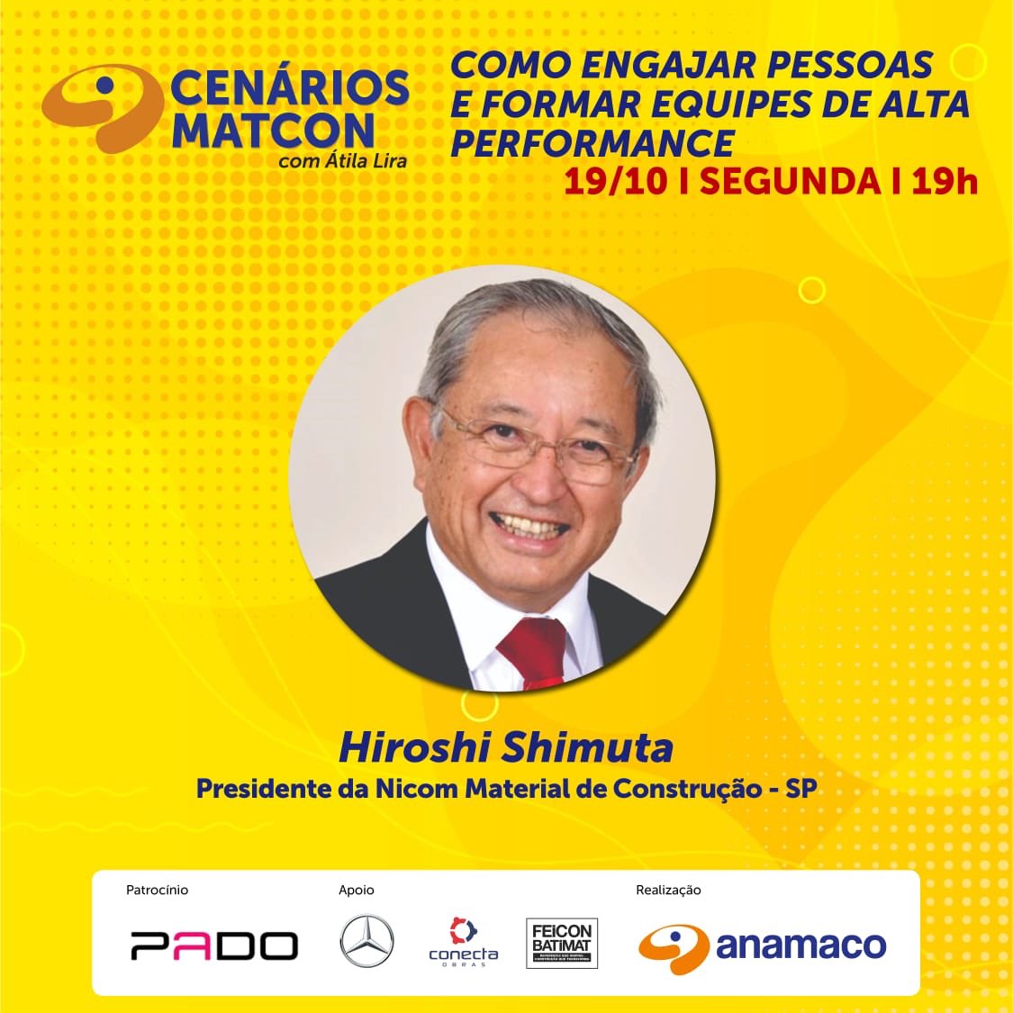 anamaco's tweet photo. “Como engajar pessoas e formar equipes de alta performance” será o tema da live do Cenários Matcon Anamaco (19/10 às 19h pelo YouTube). Participam: Mauro Romero, Hiroshi Shimuta e Adriano Andrade. #anamaco #cenariosanamaco #novonormal #varejo #pado #cadeados #fechaduras #live https://t.co/6kK0S5i3aD