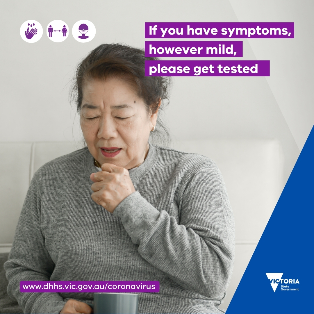 VicGovDH on Twitter "Got any of these symptoms? Fever Chills