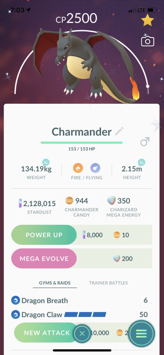 shinypok3hunt3r's tweet photo. #PVPSHUNDO #UltraLeague
✨🔥✨🔥✨🔥✨🔥✨🔥✨
#shinyCHARIZARD 0/13/15 2XL
#iamadragon
#dragonbreath #dragonclaw
i might add blast burn later
#pokémonGo
#charmandercommunityday 2.0
#shinypokémon
#shinyhunters
#pogoshinymasters https://t.co/wFwKuLl1T7