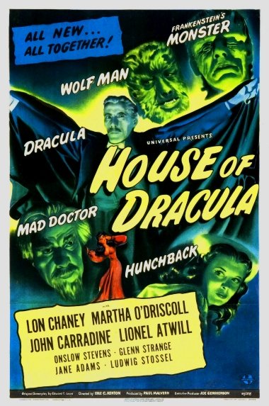 ... 477) House Of Dracula478) Abbott and Costello Meet Frankenstein479) Horror Of Dracula  480) Count Dracula