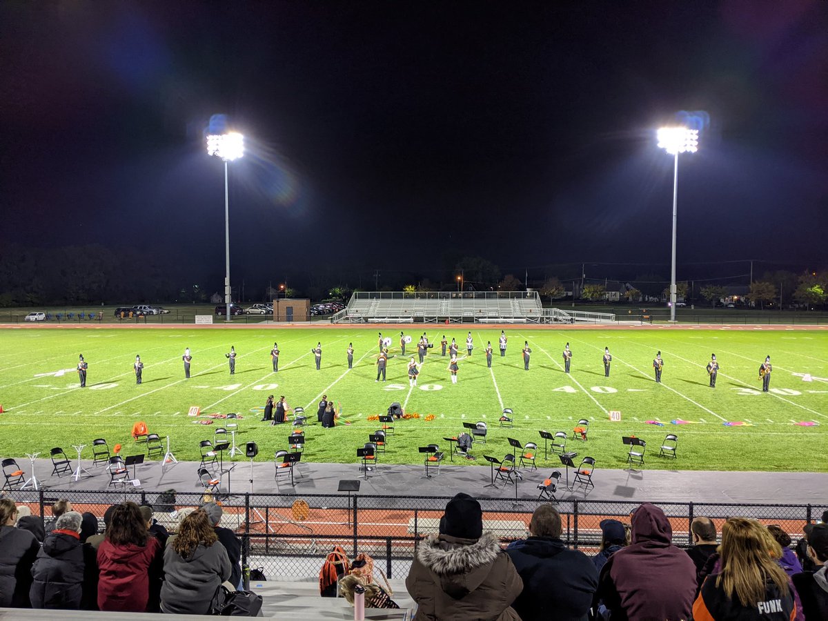 The Marching Nighthawks perform their field show.