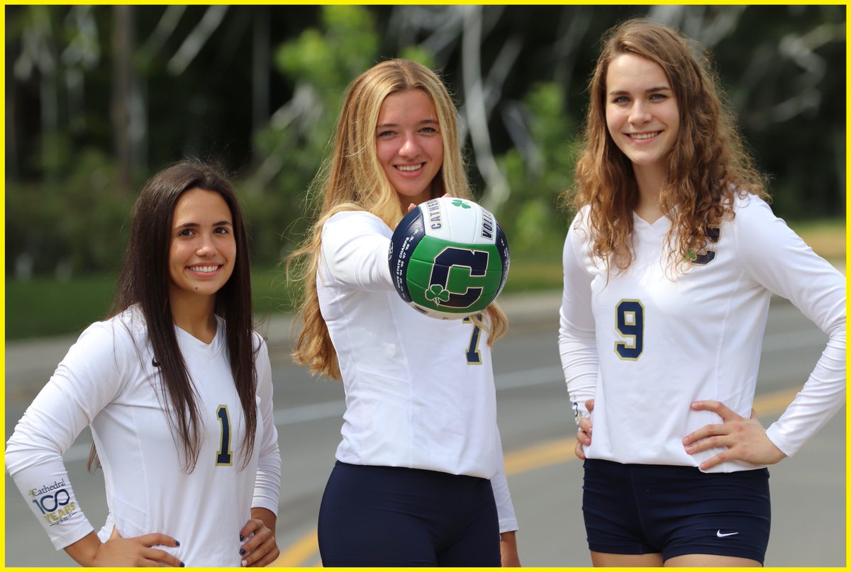 cathedralvball's tweet photo. Congrats to our 3 Irish Seniors, Sarah, Lucia, and Mia, for achieving 2020 IHSVCA Academic All-State recognition! Well deserved, ladies! ☘️🏐☘️🏐☘️ https://t.co/qAIu84SRCx