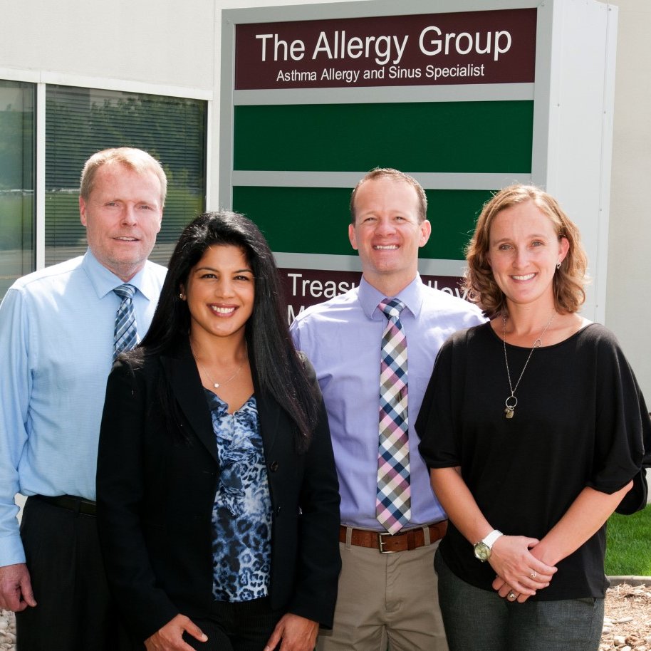 TheAllergyGroup's tweet photo. Here are the providers at The Allergy Group! Are you having allergy, asthma or immunology symptoms? Come see us! We are accepting new patients in all of our clinics around the Treasure Valley. Give us a call at 208.377.4000 to answer your questions or to set up an appointment! https://t.co/B0rNE4BzUw