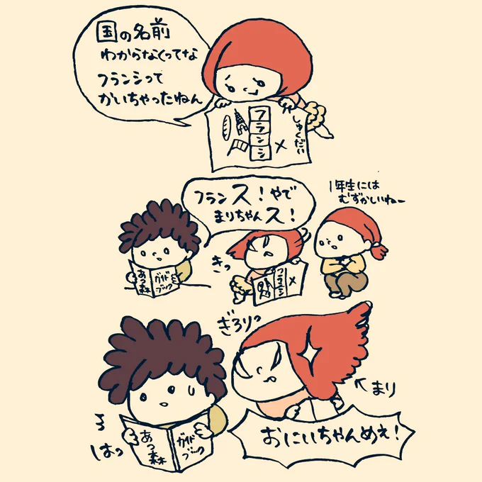 息子のフォローがすごすぎて!
大変なことに!!笑?
フランシ!!!ない!ないよ!!!?
#子育て漫画 #子育て絵日記 