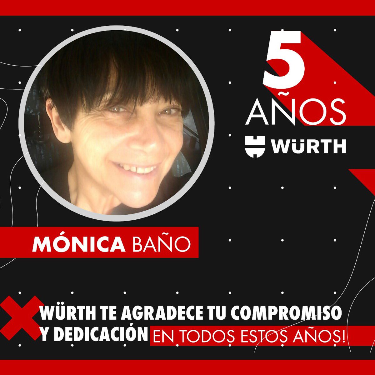 ‼️ #Conocenos

👉🏻Esta semana cumplió años en la empresa Monica Baño🙋🏻‍♀️

✨Sobre su personalidad, nos contó que siempre busca lo mejor de la gente y trata de pacificar.

¡Muchas gracias Monica por formar parte de nuestro equipo
#Wurth #WurthArgentina #Conocenos #AniversarioWurth