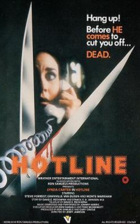 Hotline is more cat & mouse than slasher, but fits nicely into its era, & there are genuine tense moments. Mostly tho it's about the actors. Carter is aided by Granville Van Dusen, Monte Markham & Steve Forrest. So, lots of cute guys too. It's on YT: 