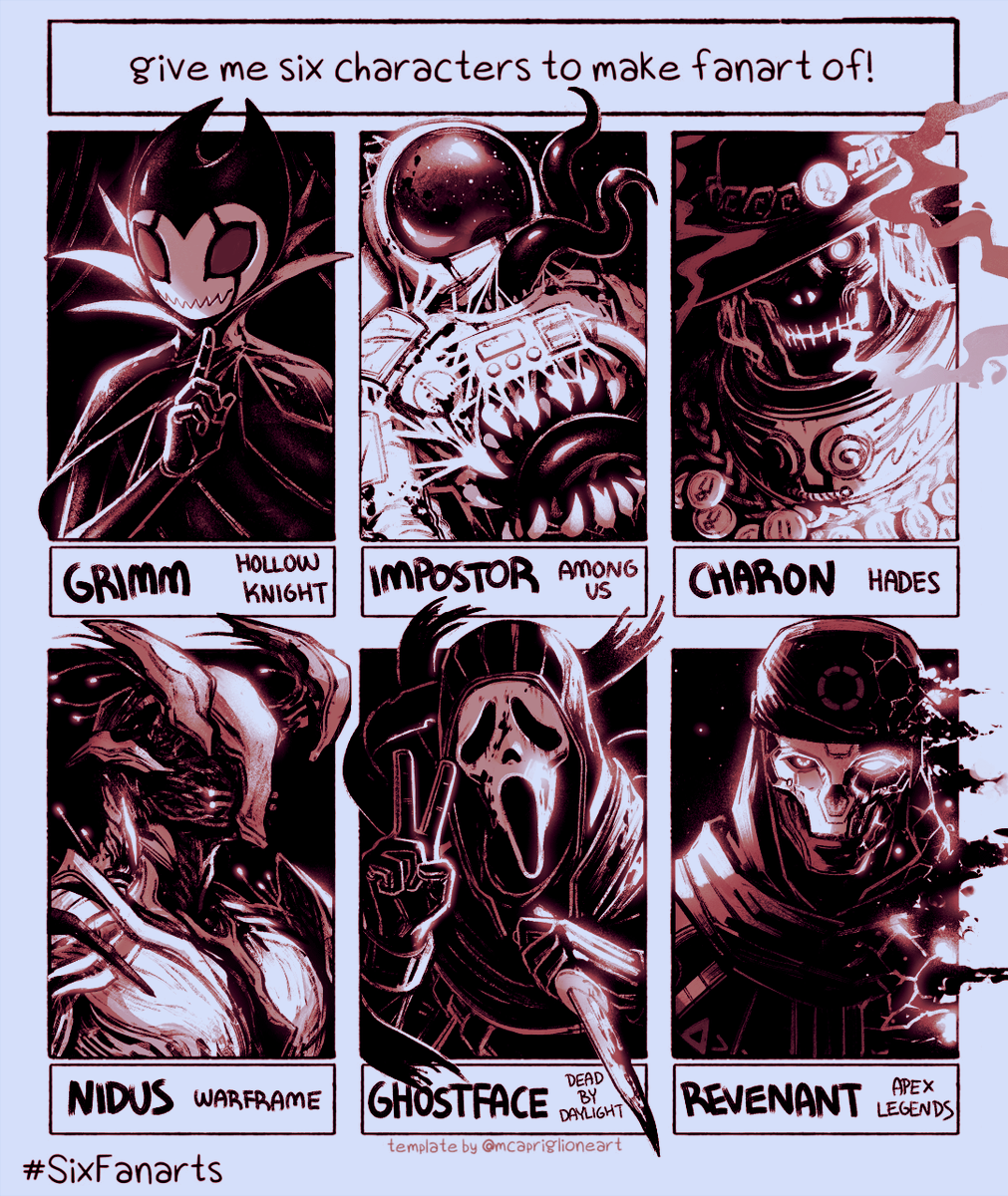 A few more :> #SixFanarts 