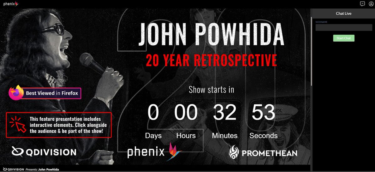 PrometheanTv's tweet photo. The countdown is ticking! Click here to sign up
https://t.co/727RcIq1bq
The access code for the show is PowhidaOct2020. https://t.co/wHWTLyfNfo