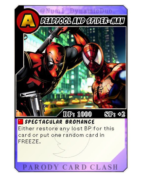 ParodyCardClash's tweet photo. [CARDS]

30. Cards. 30 cards have been added to the game. Some are extensions to a few characters, and one is a Action card featuring everyone's (other) favorite brand!

Drive is in the bio if you want to see all cards. https://t.co/hbEfhrvedo