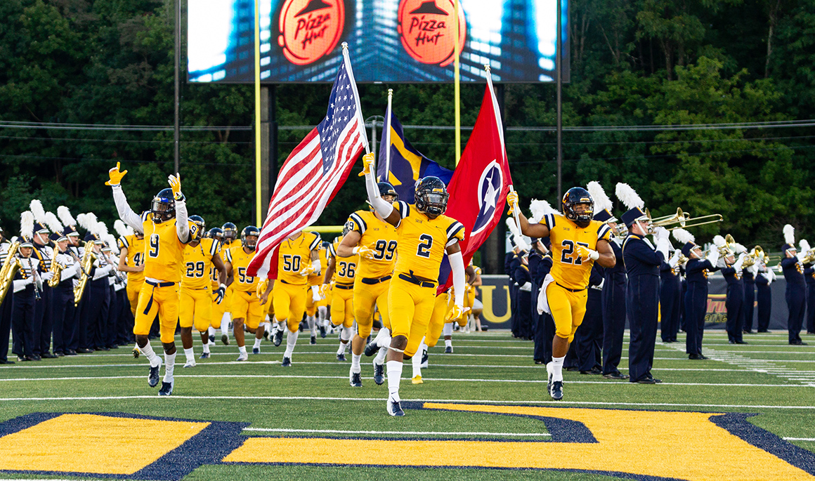 MAKE SOME NOISE (comment below) as the Bucs take the field in what would have been the third home game of the season today against Western Carolina.

#ETSUTough #StrongerTogether