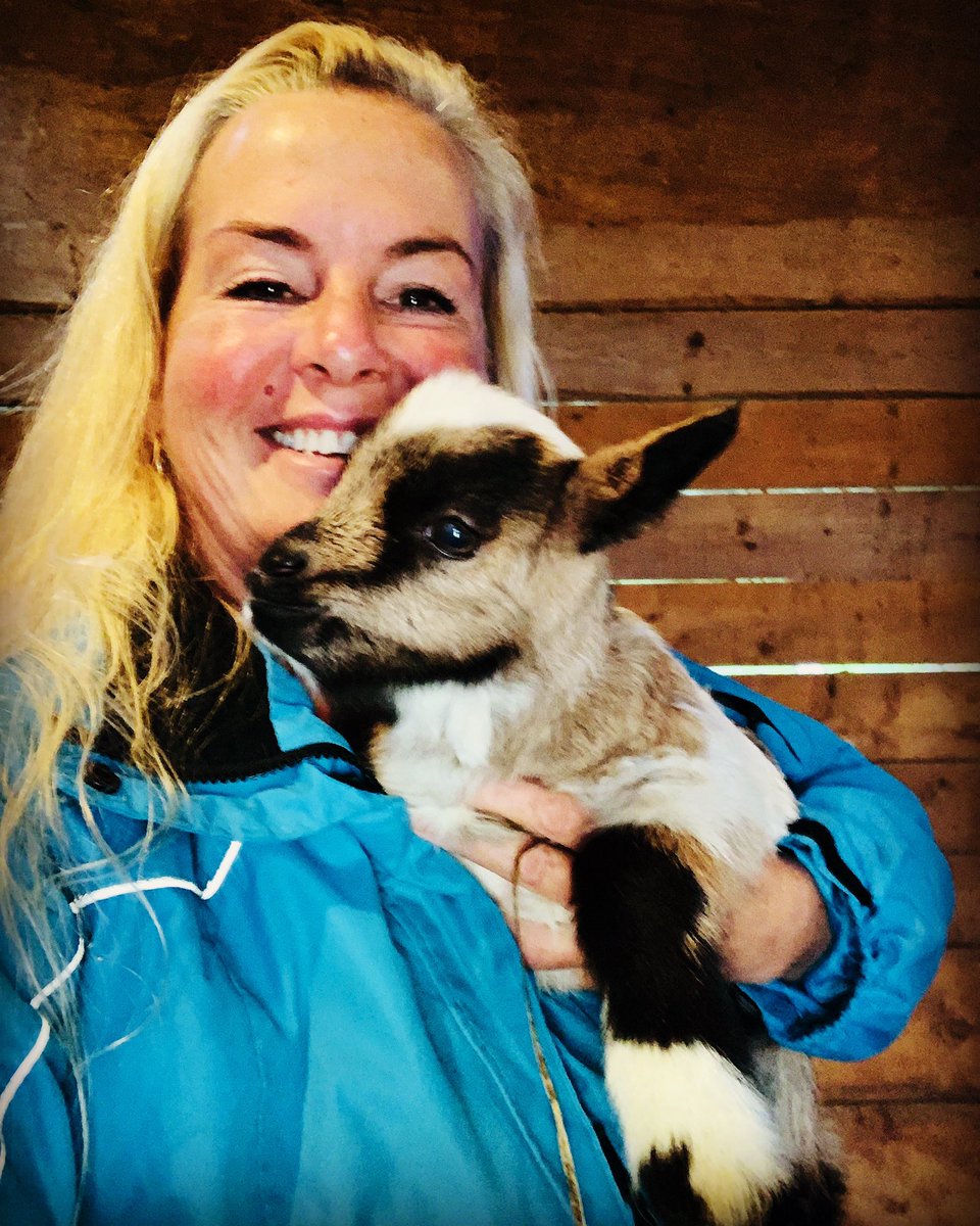 Just a picture of me and my baby goat ❤️ #goats #pigmygoat #faintinggoats #precious
