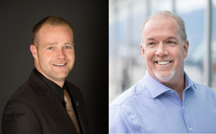 B.C. party leaders <a href="/trevfsj/">Trevor Bolin</a> and <a href="/jjhorgan/">John Horgan</a> will make stops in #Kamloops tomorrow. #bcpoli #BCelxn2020 lnkr.fm/3yZm7