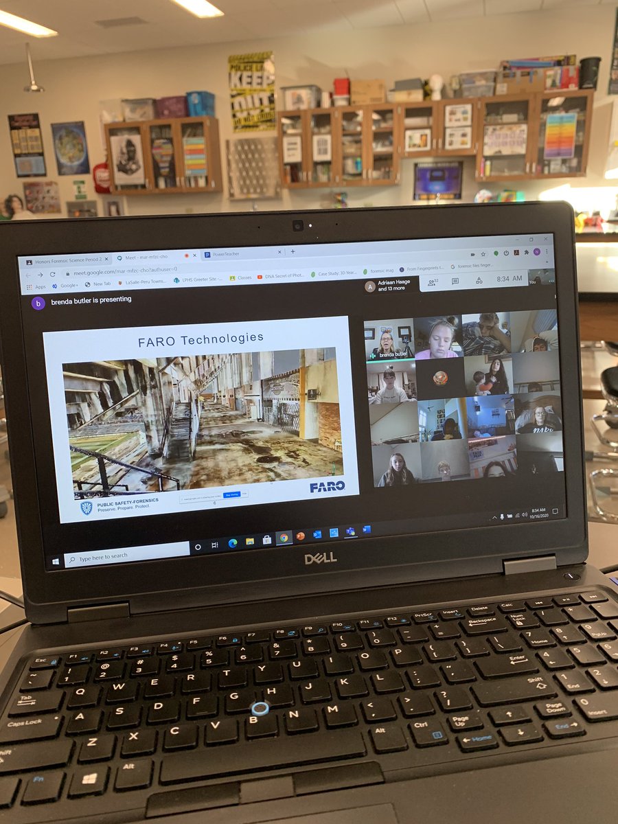 I want to thank Brenda Butler for visiting my forensic science classes to talk about 3D crime scene technology from Faro Technology.  Great presentation!