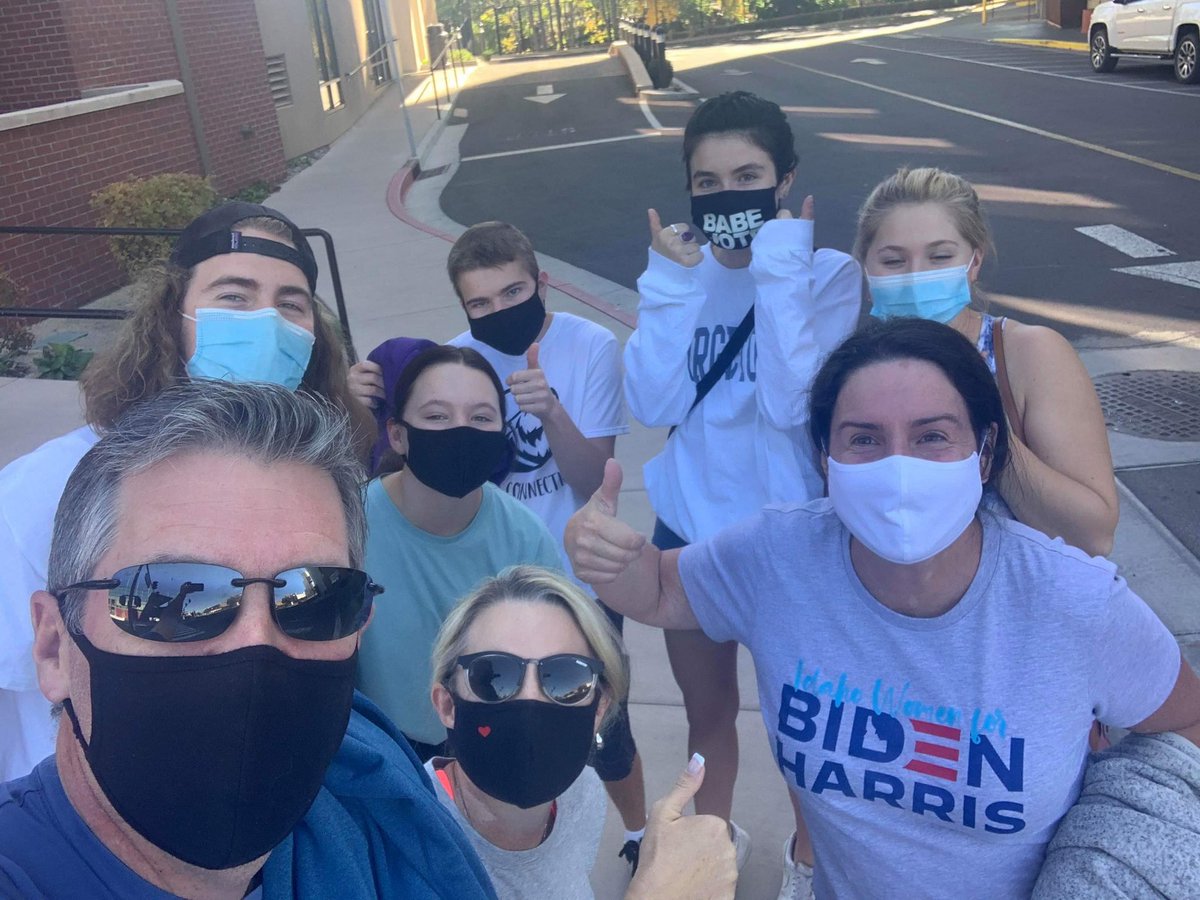 idahodlcc's tweet photo. Rep. @IlanaRubel genuinely cares about her district, Idaho, and the country! She traveled all the way to Nevada to help @nvdems canvass for @JoeBiden and @KamalaHarris. Rep. Rubel goes the extra (hundreds of) miles fighting for a better future in Idaho #idpol #NVDems #JoeforNV https://t.co/znK7oMtTVh