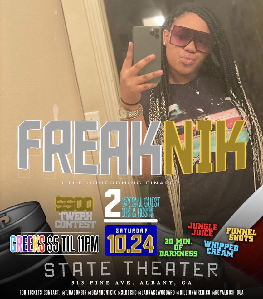 iammdiyahh's tweet photo. 🔥Hoco Grand Finale 🔥
30 Minutes Of Darkness
🌚
Greeks $5 Til 11
⏳
The Return Of Juice Wars
🥤
Live twerk contest🥴🔥🍑
For Tickets Contact: 404-901-8798 , 706-524-4420 , 706-593-9978, 912-503-5121,678-552-8494
#FreakNikHomecomingFinale #TheLittCommittee https://t.co/ACdIwZyET4