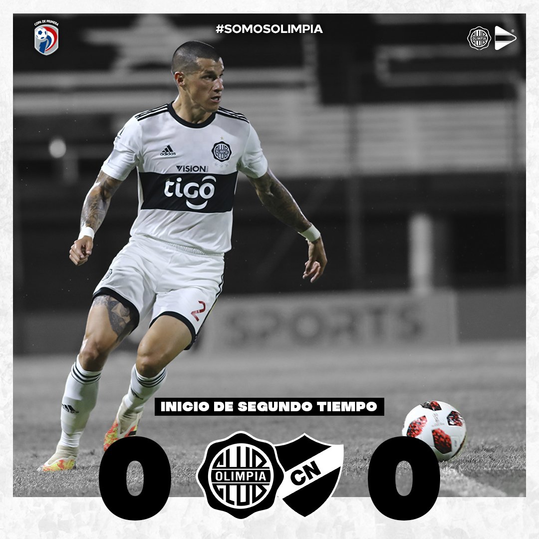 OlimpiaMedia's tweet image. 🔳 #OlimpiaLIVE | 🕘 45'

¡Ya se juega la etapa complementaria!

➡️ @elClubOlimpia (0-0) Nacional.

📅 Fecha 1️⃣ - Torneo #Clausura2020.

#OLIvsNAC
#SomosOlimpia ⚪⚫⚪