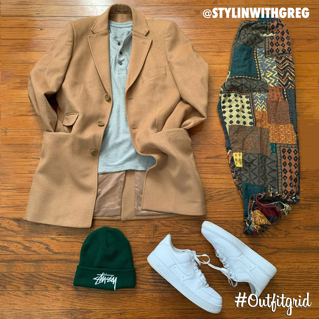 outfitgrid's tweet photo. Today's top #outfitgrid is by @stylinwithgreg.
▫️ #Stussy #Beanie
▫️ #Nike #AF1
▫️ #CombatGent #Coat & #Shirt
▫️ #UO #Pants https://t.co/xZHI8VSzO4