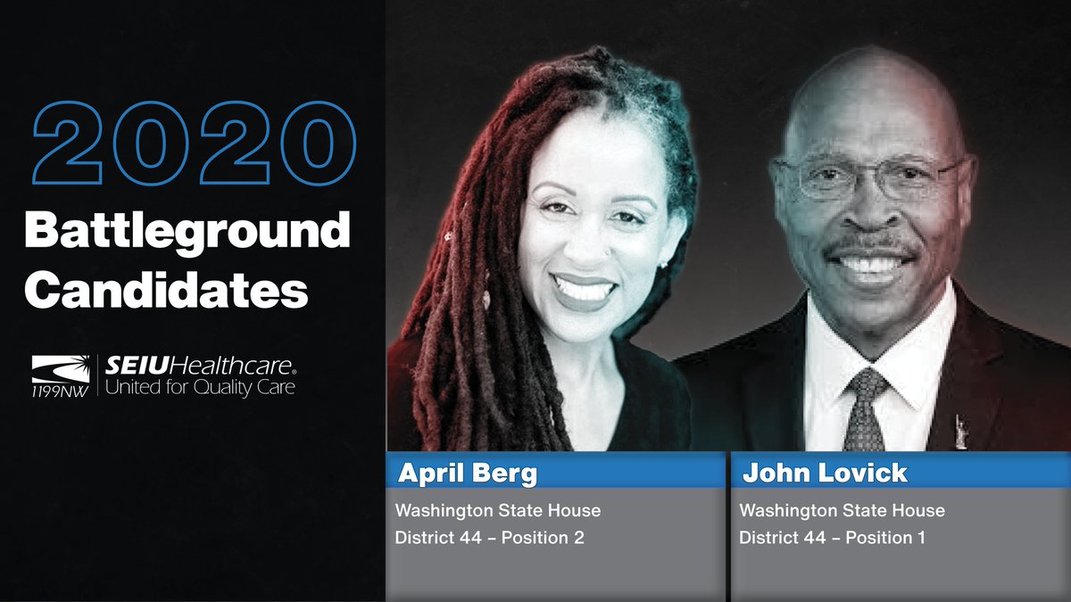 We have endorsed two healthcare champions in battleground races in Washington’s 44th Legislative District:

☑️April Berg (@electApril)
☑️John Lovick (<a href="/JohnLovickForWA/">John Lovick</a>)

It's our chance to make our voices heard with our vote.