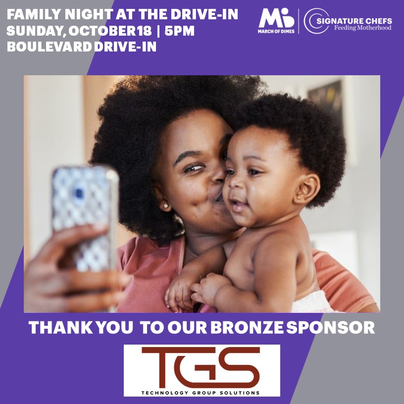 Thank you, TGS, for sponsoring our Signature Chefs Family Night at the Drive-In. With your support, we’re fighting the maternal &amp; infant health crisis affecting our communities. You enable us be there for every family. bit.ly/36w1D2a