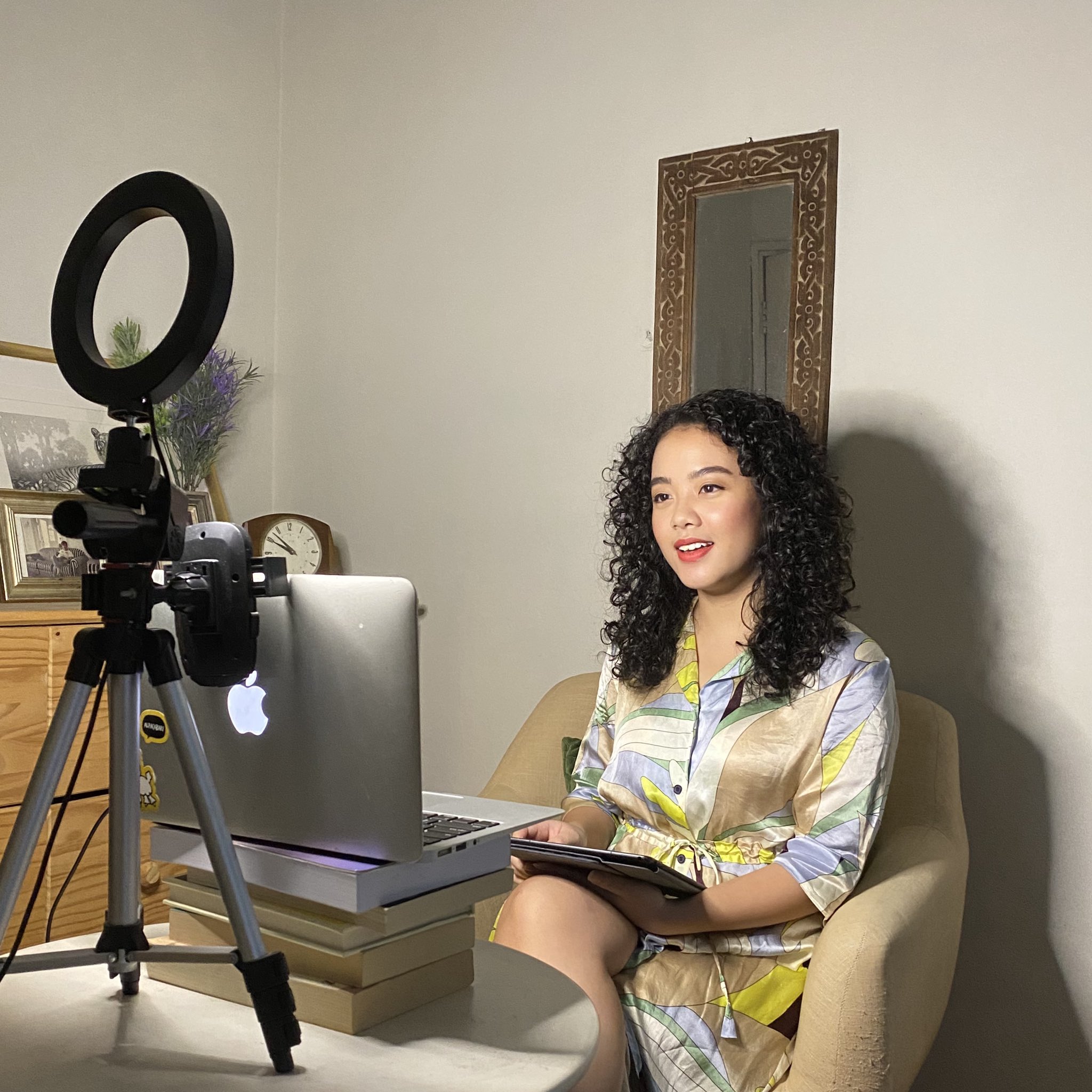 Nailah Huda on Twitter "Anchoring from home starter pack Books as a