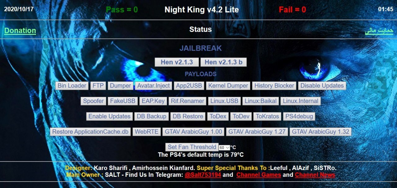 Night King v4.7 For PS4 Firmware 5.05 to 7.55