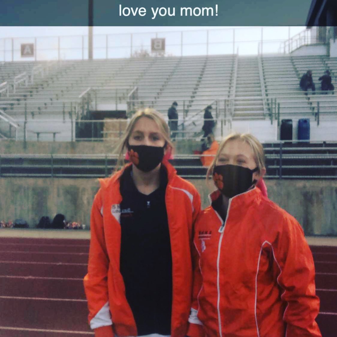 SeiboldKaty's tweet photo. Covid reality when I can’t watch my girls cheer.. no tickets for cheer parents https://t.co/sdf2bJNLAz