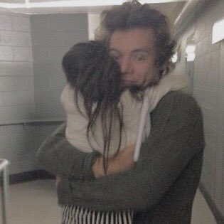 big warm protective hug where he lifts you up and a soft motherly hug that smells like clothes softener